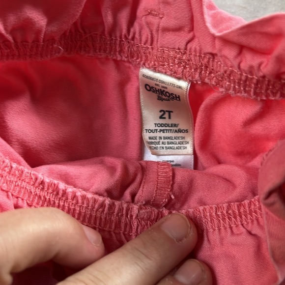Pink paper bag Osh Kosh shorts - Picture 2 of 2